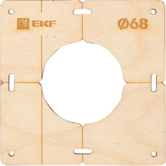 Комплект шаблонов для подрозетников диаметром 68 мм EKF Expert