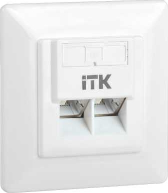 Внутренняя информационная розетка RJ45 кат. 6 FTP 2 порта ITK