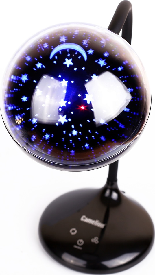 Светильник настольный KD-828 C02 черный LED (6.5 Вт,230В, 360лм,сенс.,рег.ярк ,CCT,RGB-ночник "Звезд