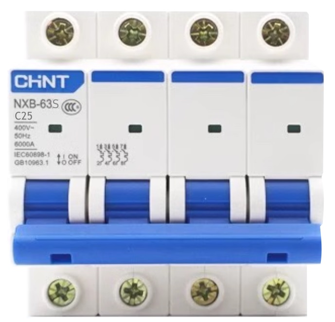 Автоматический выключатель NXB-63S C25/4 4.5кА CHINT