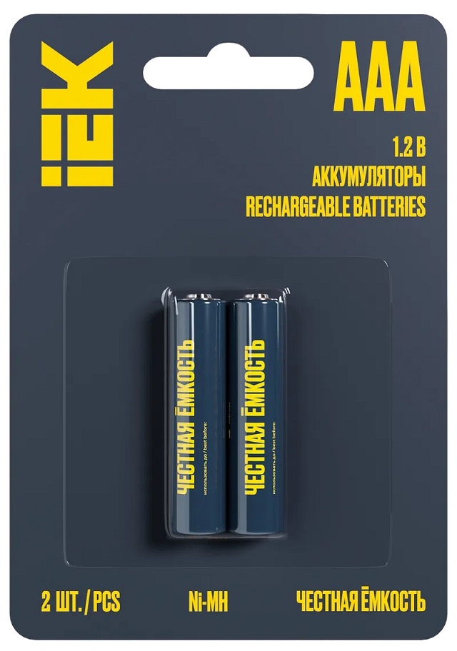Аккумулятор AAA 1100mAh Ni-Mh GREEN IEK BL-2, уп
