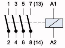 Контактор Z-SCH24/25-40 (кат.24AC,25A,4н.р.)