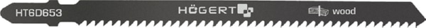 Полотно для эл.лобзика по дереву 126 мм, 9TPI, 5шт, быстр рез HOEGERT