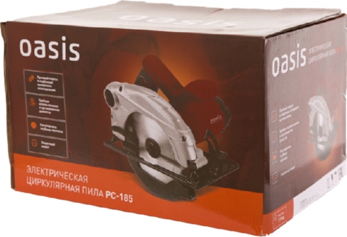 Электрическая циркулярная пила Oasis PC-185 (1600Вт,5000об/мин,185мм)