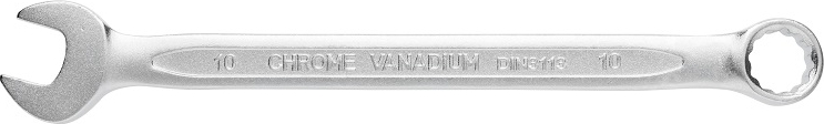 Ключ комбинированный 10 мм, сталь CrV, DIN 3113 HOEGERT