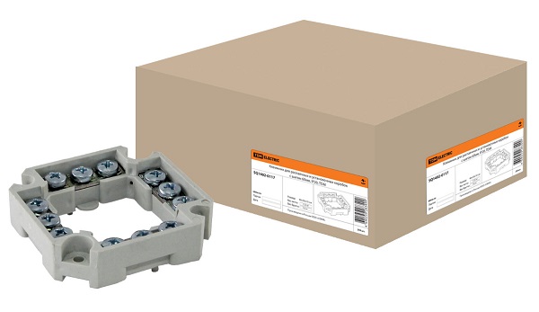 Клеммник для распаячных и установочных коробок с шагом 60мм TDM