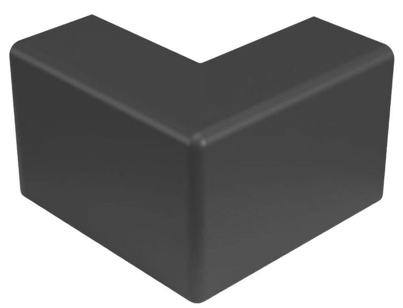 Угол внешний 15х10мм ЧЕРНЫЙ Промрукав (4)