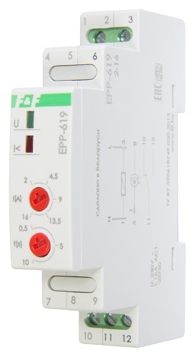 Реле контроля тока EPP-619-01 (230V,16A)