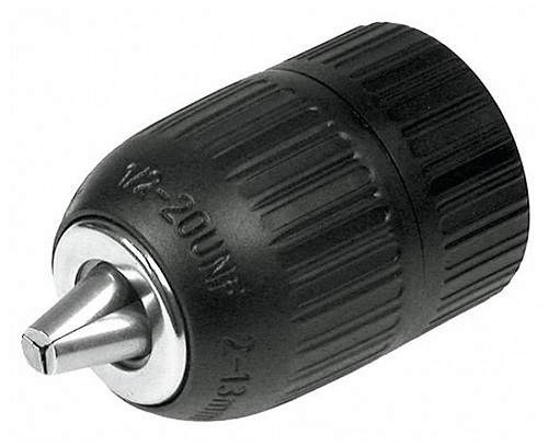 Патрон для дрели самозатягивающийся, 1/2"x20, 13мм TOPEX