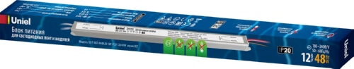 Блок питания ультратонкий UET-VAT-048A20 12V IP20 48Вт