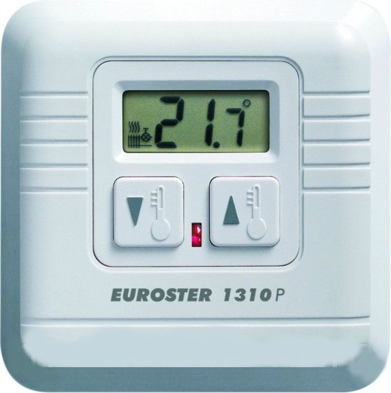 Терморегулятор 1310P (накладной, суточный, LCD дисплей, датчик температуры пола  10А 230В) (EUROSTER