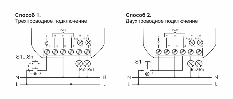 Реле импульсное BIS-404 5A 230V