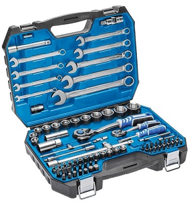 Набор инструментов, 85 шт., двухцветный чемодан HOEGERT, ком