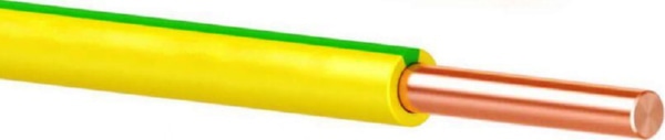 Провод DY 1* 6 (ПВ1) 450/750V (H07V-U) ЖЕЛТО-ЗЕЛЕНЫЙ