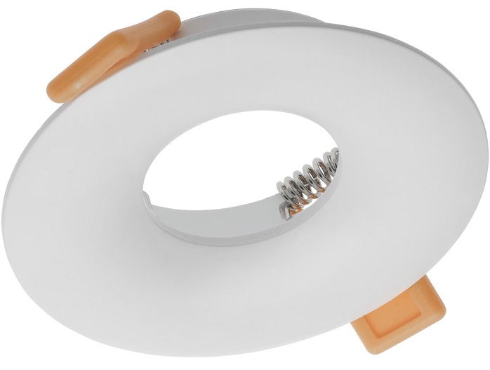 Корпус светильника, точечный встраиваемый AURORA, IP20, круглый, белый GTV