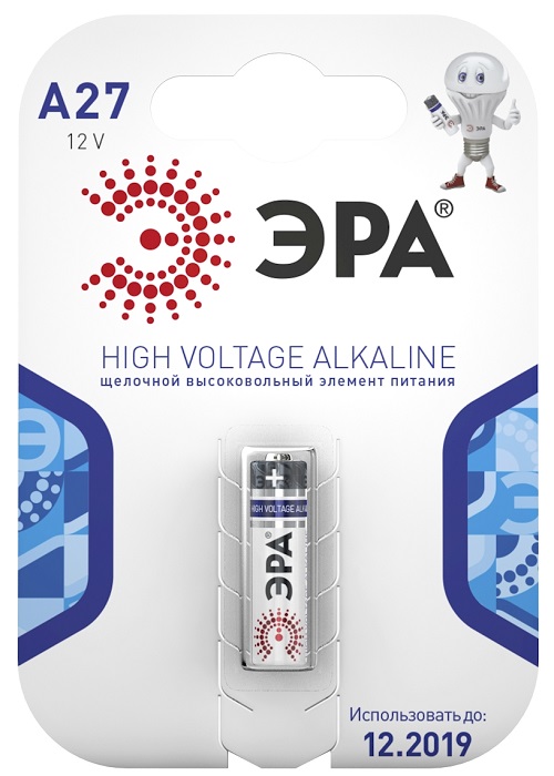 Батарейки A27-1BL SUPER Alkaline (40/160/19200) ЭРА