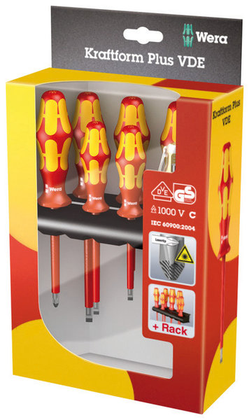 Набор 1000V Kraftform Plus Lasertip VDE 160 i/165 i7  (7отверток+подставка)