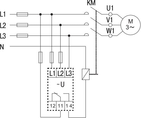 Реле контроля фаз. ORF-05 220-460 В AC IEK