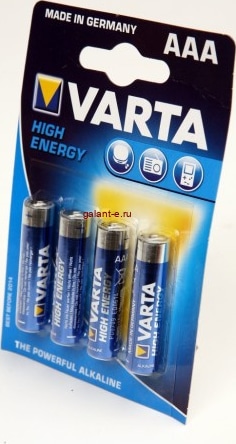 Элемент питания Varta 4903 HIGH ENERGY LR03 BL4