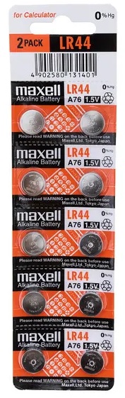 Элемент питания LR-44 (AG13) MAXELL 10/card
