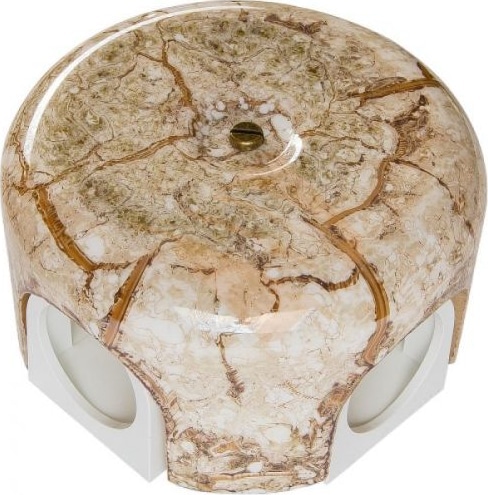 Коробка распред. 78х50мм Мрамор (керамика) Bironi
