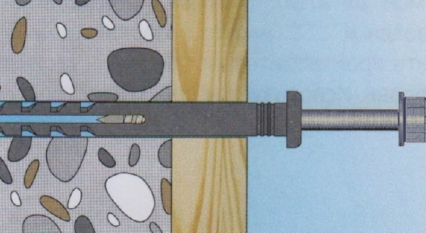 Дюбель фасадный с саморезом 10*200 с шайбой (25 шт.) (Tech-KREP)