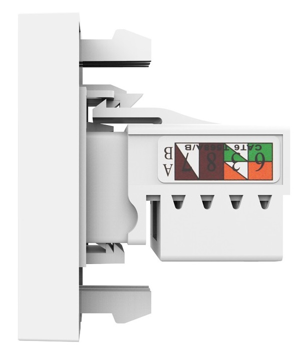 Розетка интернет RJ-45 кат. 6 Livolo, цвет белый (механизм)