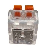 Клемма рычажковая 2 отверстия 0,2-4,0 32А SN-221412N (100шт) AWSPRODUCTS