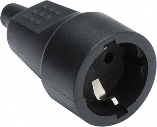 Разъем 2104 с/з 16А/250V черный