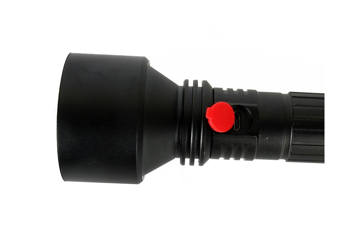 Фонарь Camelion E163 (аккум. 3,7В, черный, T40 LED, 10 Ватт, 3 реж., алюминий, бокс)