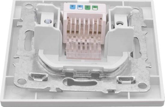 Розетка СП компьютерная 1-я RJ-45 белая Basic Минск