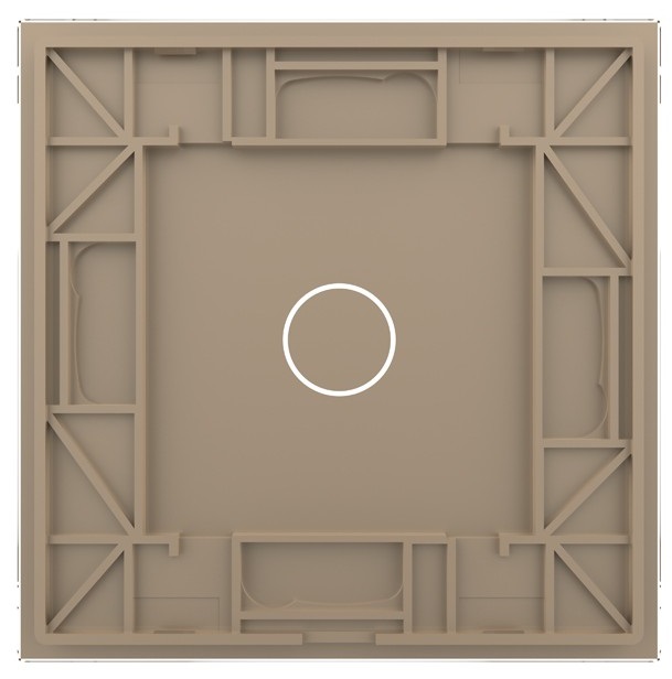 Панель для сенсорного выключателя Livolo, 1 клавиша, цвет золотой, стекло