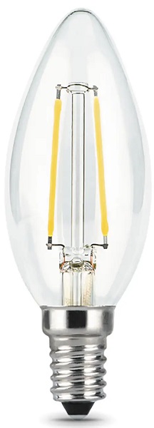 Лампа GAUSS LED Filament Свеча 9W Е14  220V 4100К 710lm