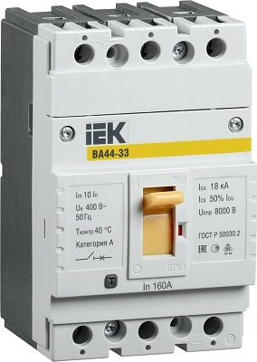 Автоматический выключатель ВА44-33 63А/3 15кА, 400В, IEK