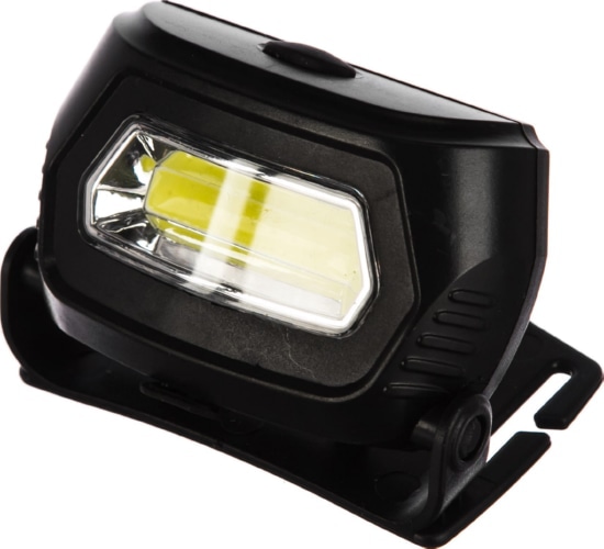Фонарь налобный Ultraflash LED5359 (аккум 5В, черный COB 3 Ватт, 3реж.,пласт.,бокс)