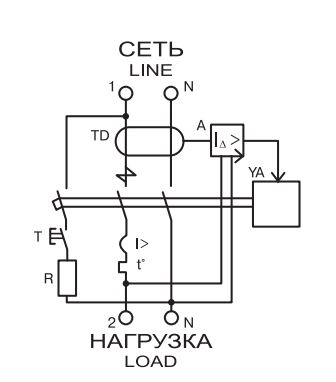 УЗО+АВТ АВДТ32  - С 6A/2/30mA, 230В, 6kA ИЭК