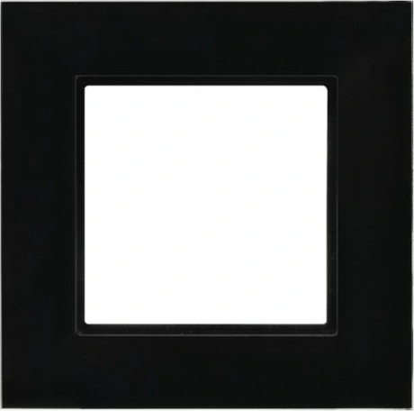 Рамка одинарная Черное стекло R-1UGC/32/25 (4мм)