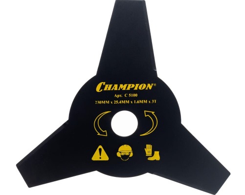 Нож для жесткой травы 3/230/25,4 (тип А) CHAMPION