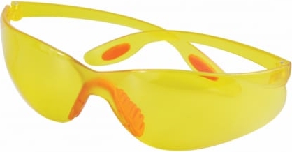 Очки защитные открытого типа, желтые-орнж. Для работы в затемненных помещениях, бренд: COFRA