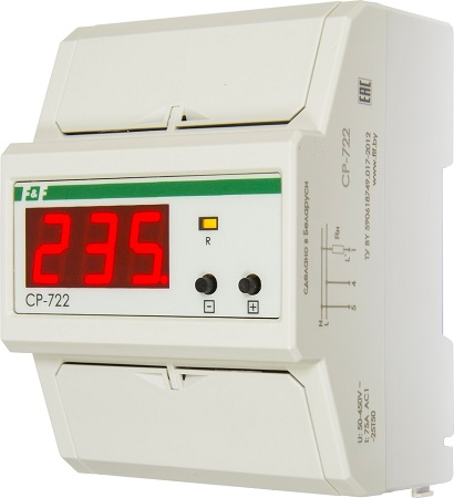 Реле контроля напряжения  CP-722 1Ф, 50-450В АС, 1NO, 75А, до16кВт, защита от "обрыва нуля"