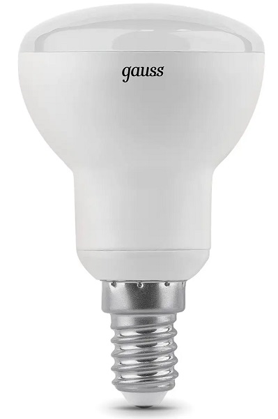 Лампа GAUSS LED R50 E14 6W 220V 3000K 500Lm
