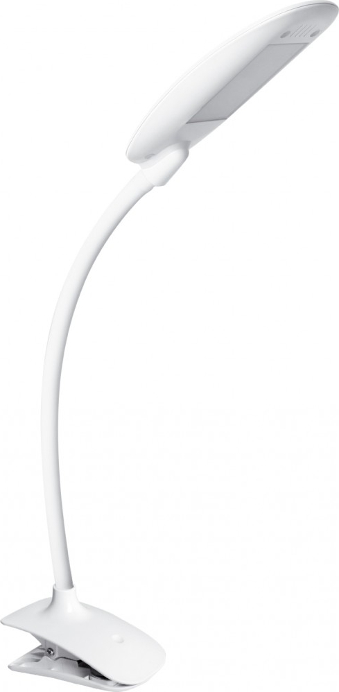 Светильник настольный Camelion KD-832  C01 белый LED (на прищепке, 6 Вт,230В,350 лм, 4000К, сенс.рег