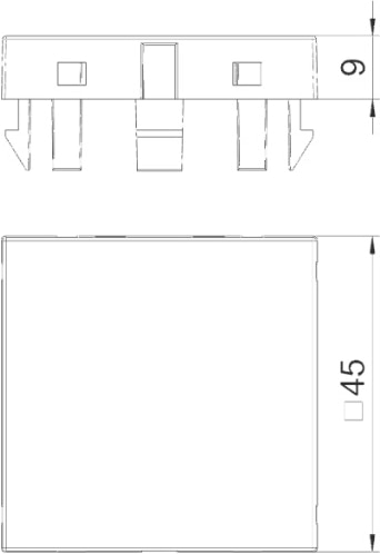 Заглушка 1 модуль (ADP-B RW1)