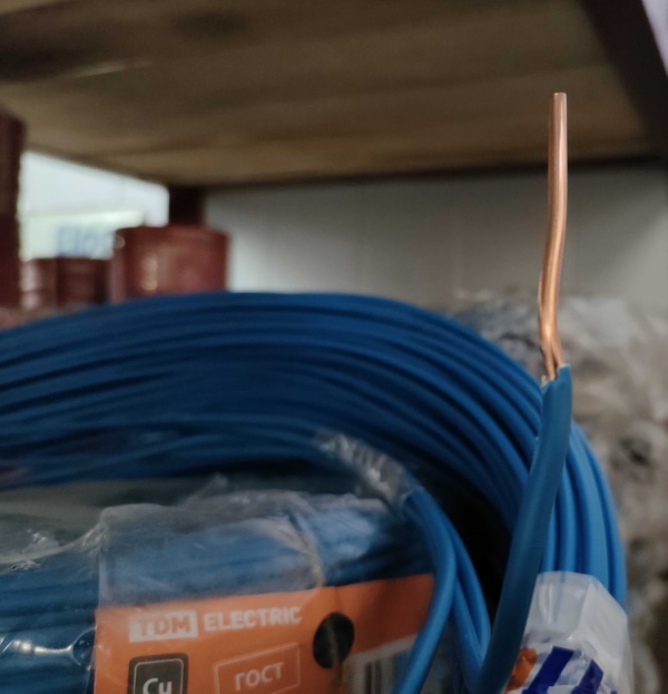 Провод DY 1* 6 (ПВ1) 450/750V (H07V-U) СИНИЙ