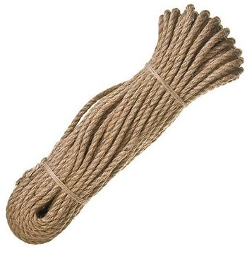 Шнур-канат джутовый 6 мм крученый (20м)
