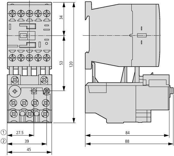 Термореле ZB12-2,4 (1,6-2,4А)