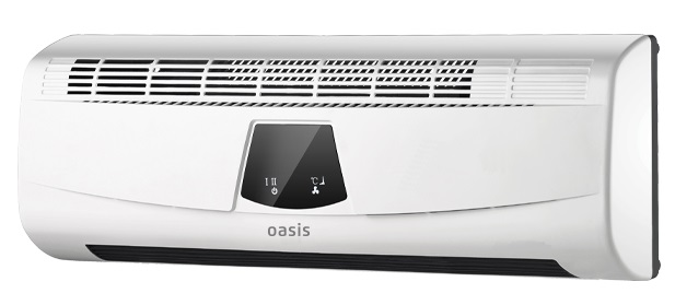 Тепловентилятор настенный "Oasis" NTD-20 (В) (220В, 2000Вт, до 25м2)