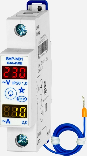 Вольтамперметр ВАР-М01 63А/450В УХЛ4