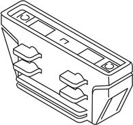 Соединитель линейный механический 7619-10-W30 (чёрн)