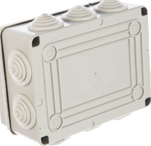 Коробка распред. о/п 150х110х70 IP55 СЕРАЯ 10 сальников JBS150 Ecoplast (50)